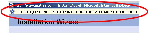 Click to install ActiveX screenshot